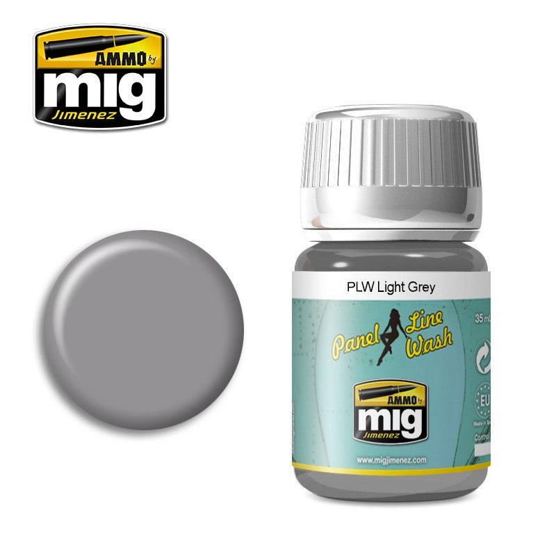 Ammo Mig Light Grey Panel Line Wash | 8432074016007