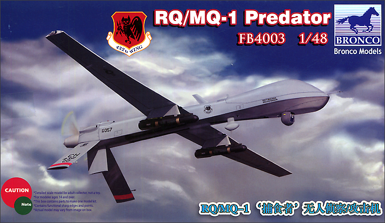 Bronco Models 1/48 RQ/MQ-1 Predator Aircraft | 4544032673864