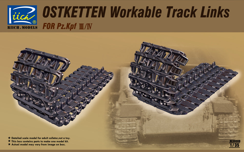 Riich 1/35 Ostketten Workable Track Links for Pz.Kpfw III/IV & StuG III | 6953391900234