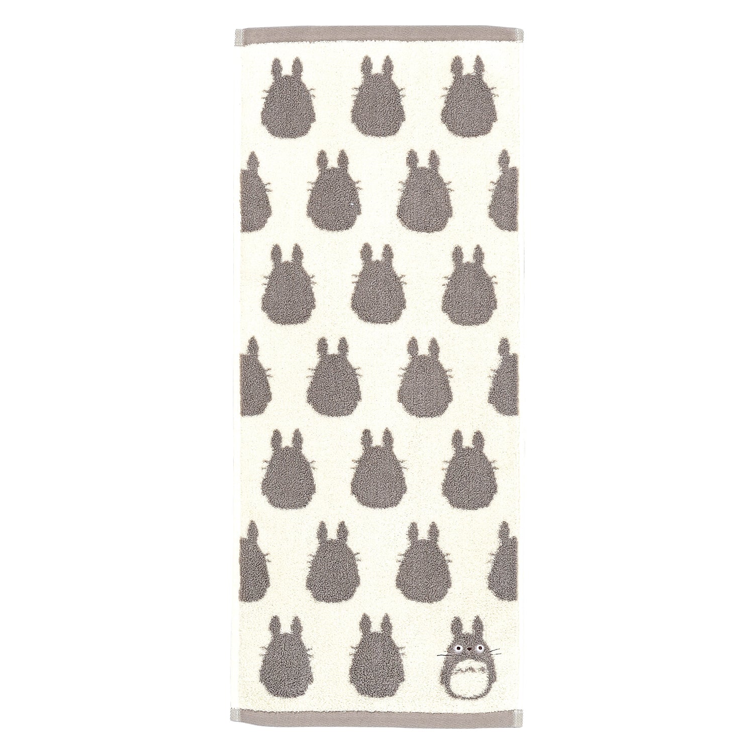 Marushin Studio Ghibli Silhouette Towel Series Big Grey Totoro - (Face Towel) 'My Neighbor Totoro', Size: 13" x 31.5" | 4992272572988