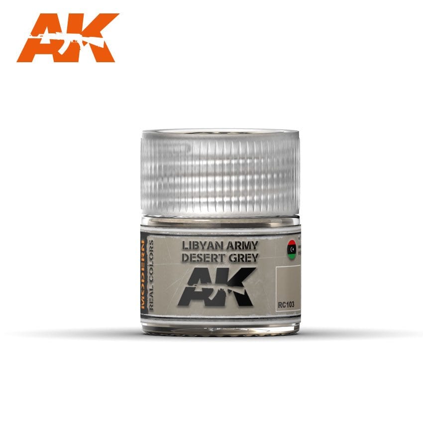 AK Interactive Real Colors Libyan Army Desert Grey 10ml | 8436564924032