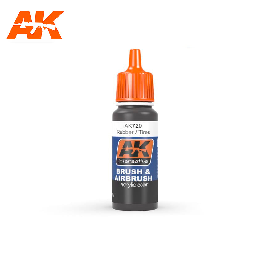 AK Interactive Rubber/Tires 17ml | 8436535577205