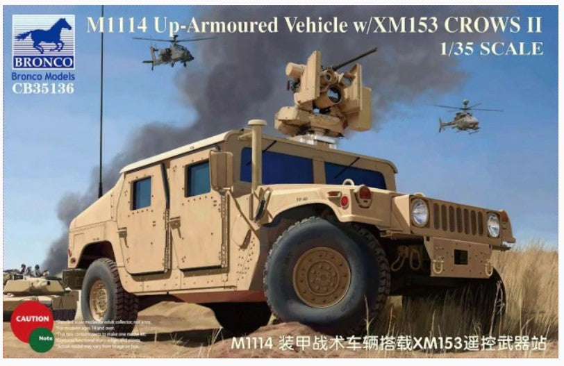 Bronco Models 1/35 M1114 Up-Armoured Vehicle w/ XM153 Crows II | A4544032698492A