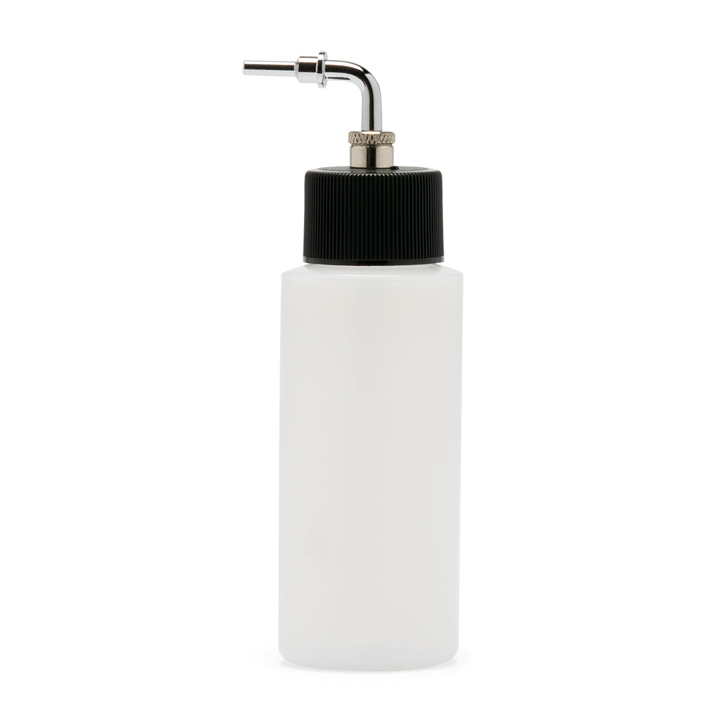 IWATA High Strength Translucent Bottle 2 oz / 60 ml Cylinder With Side Feed Adaptor Cap | 734748147245