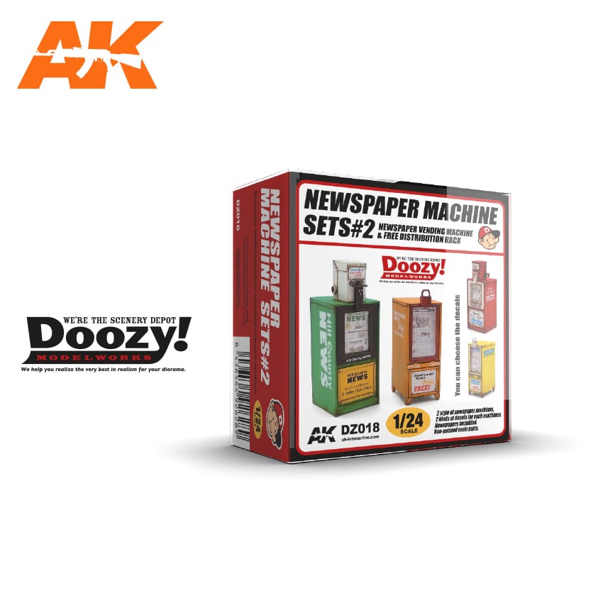 Doozy 1/24 Newspaper Machine Sets 2 | 8436564926289