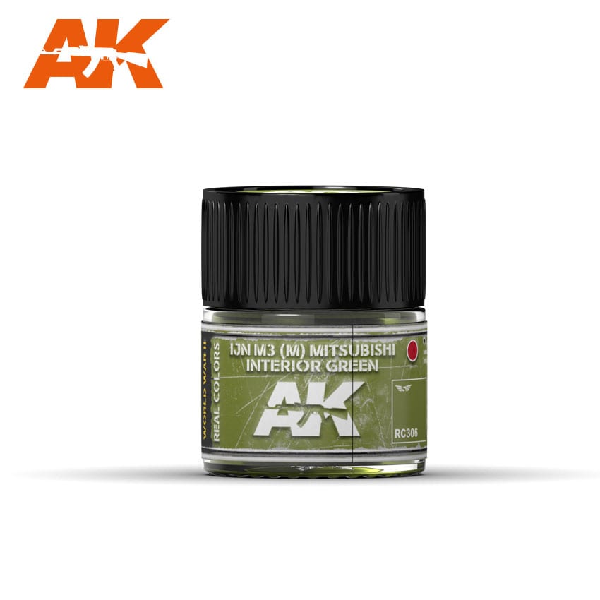 AK Interactive Real Colors IJN M3 (M) MITSUBISHI Interior Green 10ml | 8436564926074