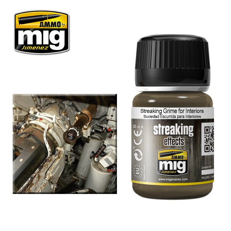 Ammo Mig Streaking Grime for Interiors | 8432074012009