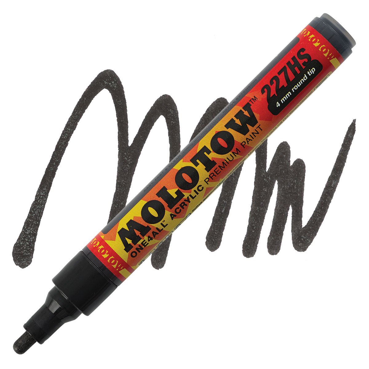 Molotow 227Hs One4All Acrylic Marker #223 Metallic Black, 4mm | 4250397606507