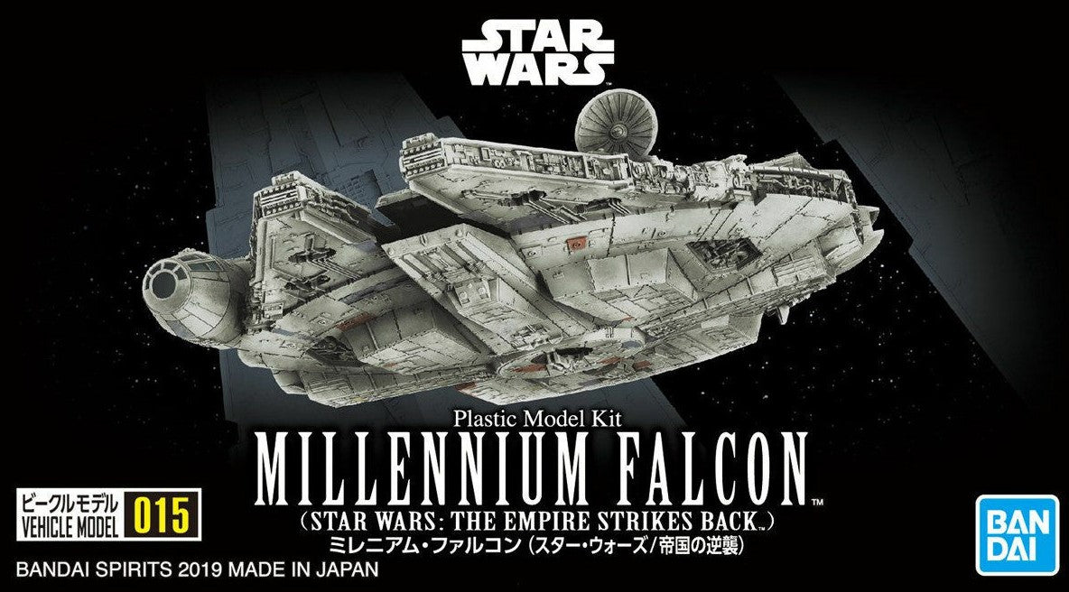 Bandai 0015 Millennium Falcon (Empire Strikes Back Ver.) 'Star Wars', Bandai Star Wars Vehicle Plastic 1/350 Model | 4573102557049
