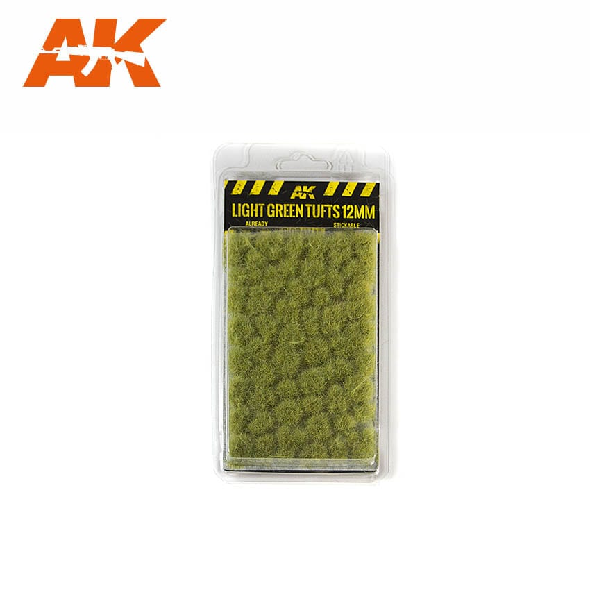 AK Interactive Light Green Tufts 12mm | 8435568301511