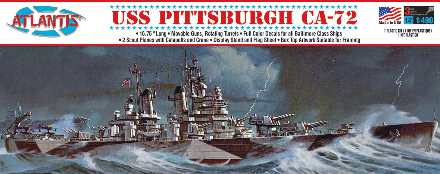 Atlantis 1/480USS Pittsburgh Heavy Cruiser | 850002740158