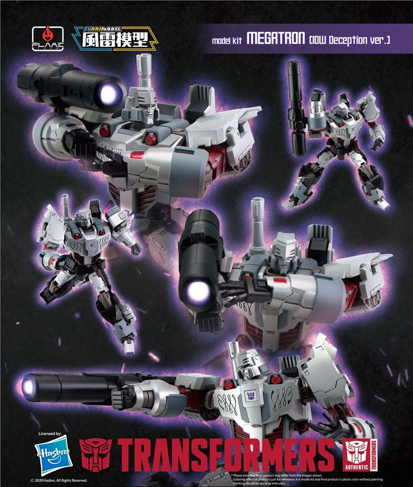 Flame Toys Megatron IDW (Decepticon Ver) 'Transformers' Furai Model | 4897054513640