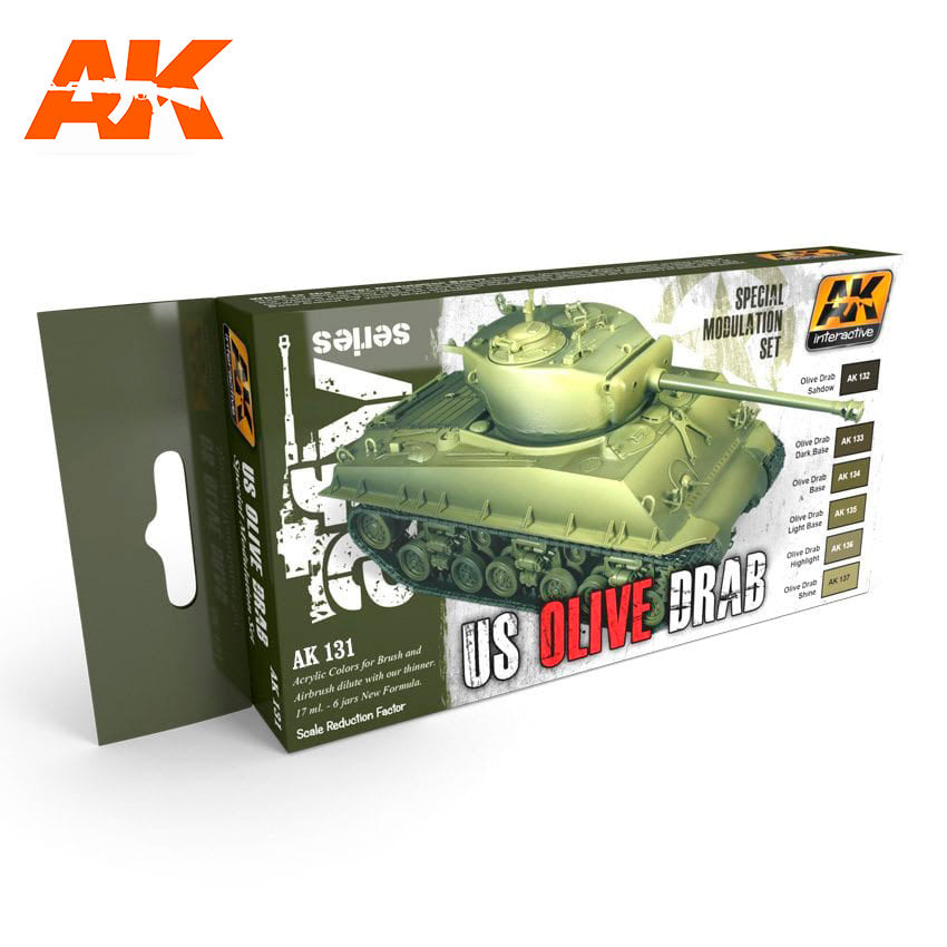 AK Interactive Olive Drab Modulation Set | 8436535571319