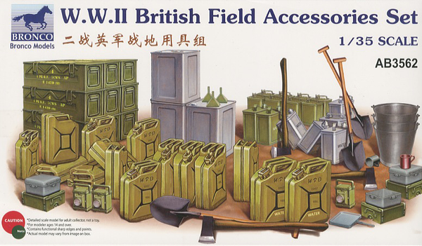 Bronco Models 1/35WWII British Field Accessories Set | 4544032702687