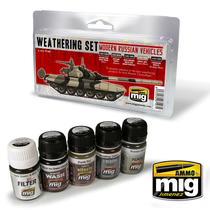 Ammo Mig Modern Russian Vehicles Weathering Set | 8432074071471