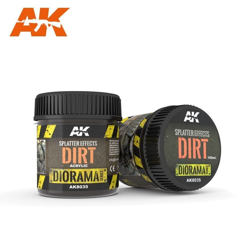 AK Interactive Splatter Effects Dirt - 100ml (Acrylic) | 8436564921178