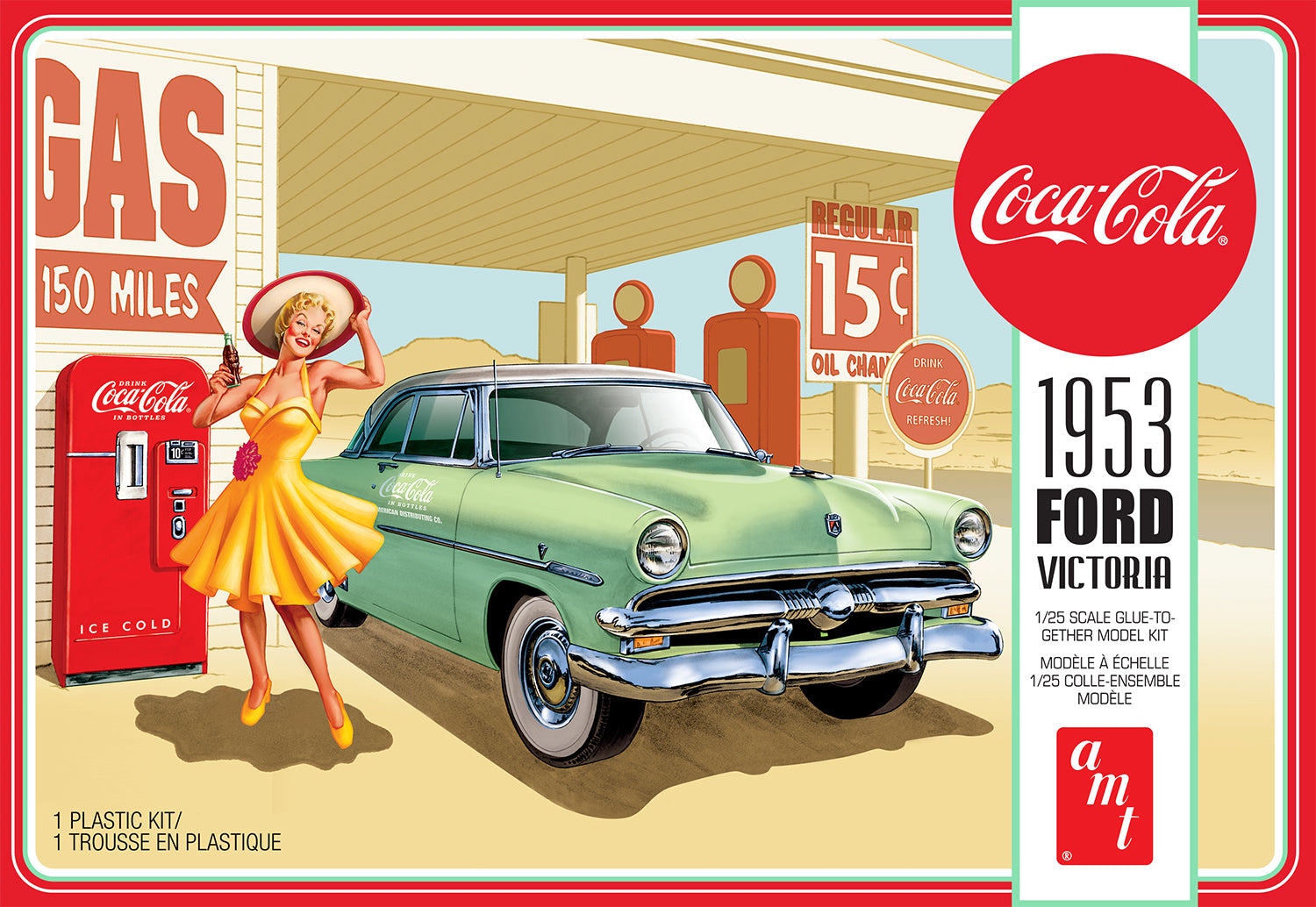 AMT 1/25 1953 Ford Victoria Hardtop with Coca-Cola Machine 2T | 849398035306