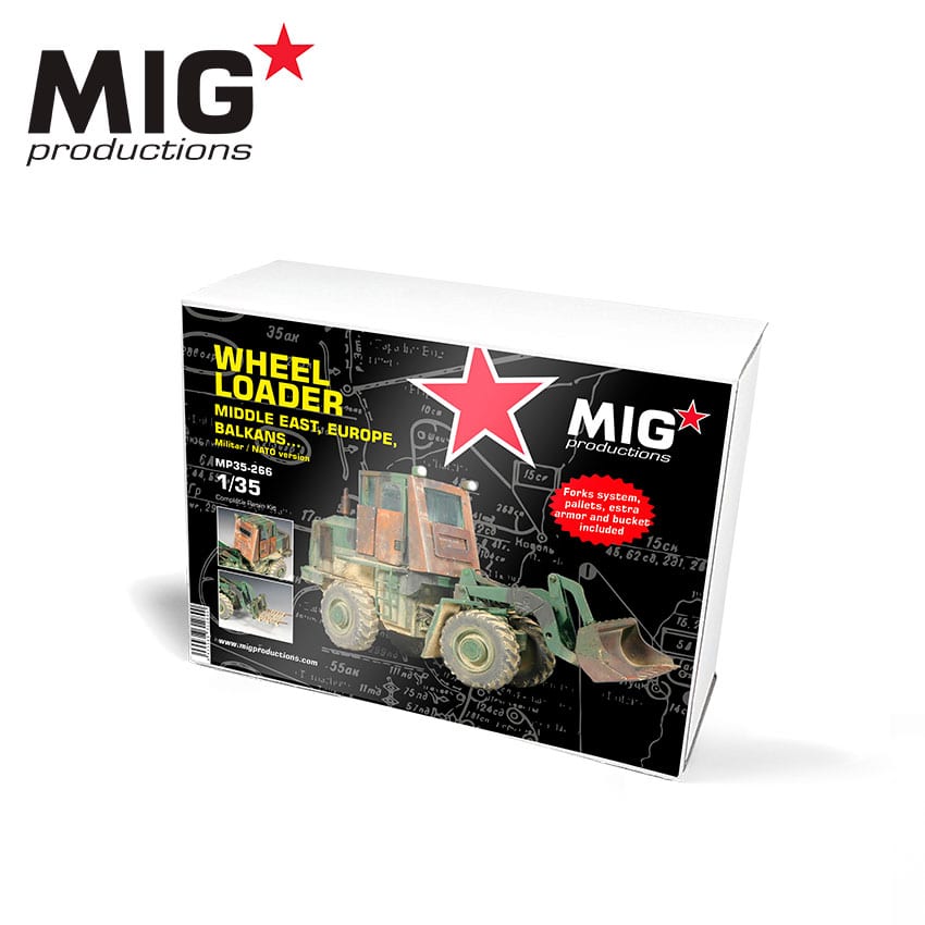 AK Interactive 1/35 Wheel Loader Middle East, Europe, Balkans (Military/NATO Ver.) Resin Model kit | 8435568312890