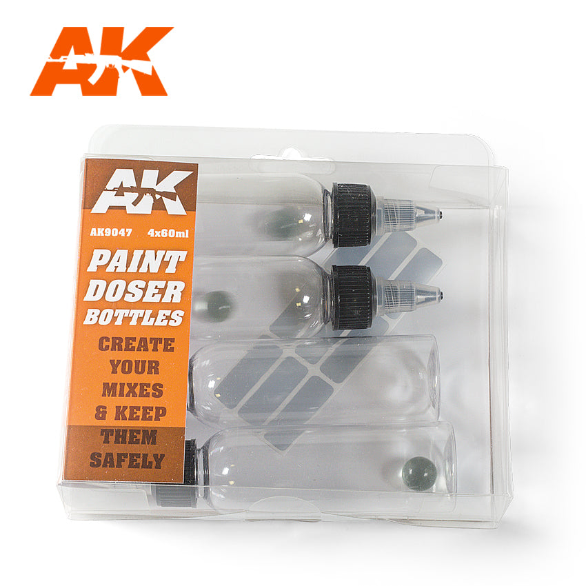 AK Interactive Paint Doser Bottles 4x60ml | 8435568305656