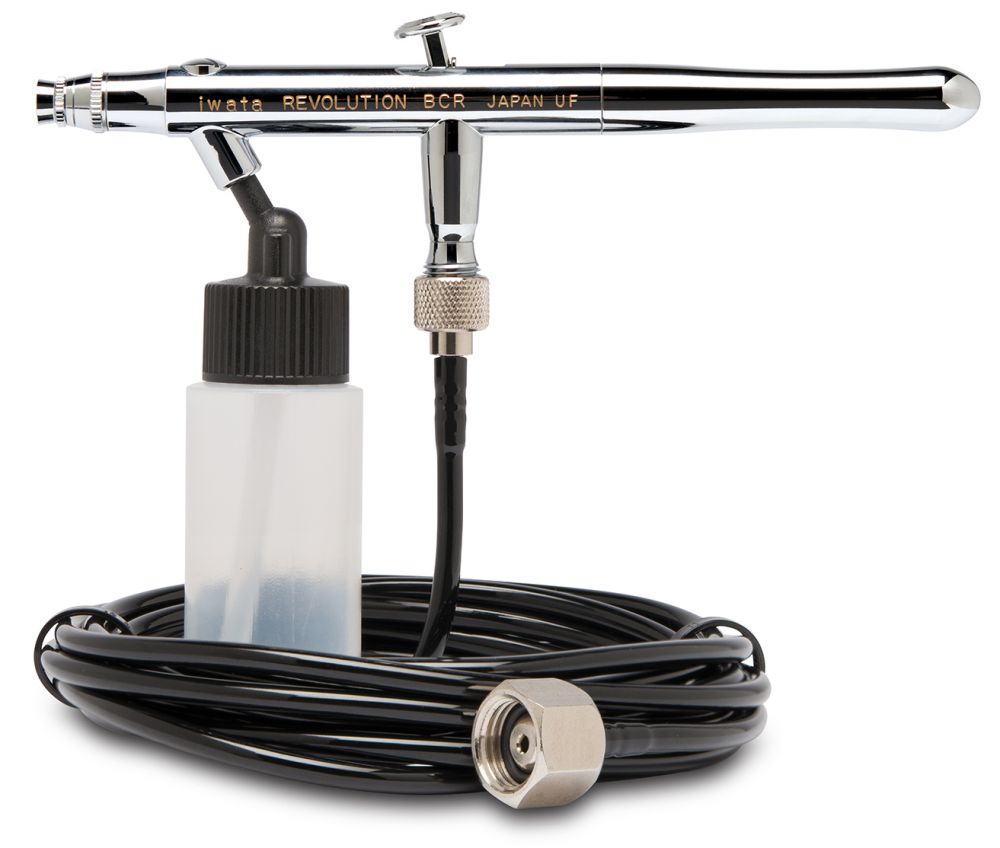 IWATA Revolution HP-BCR Siphon Feed Dual Action Airbrush w/ Hose | 734748120026