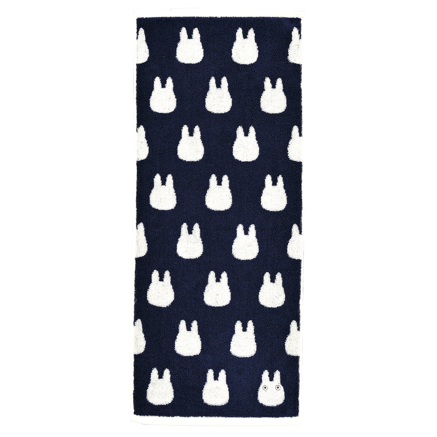 Marushin Studio Ghibli Silhouette Towel Series Small White Totoro - (Face Towel) 'My Neighbor Totoro', Size: 13" x 31.5" | 4992272573046