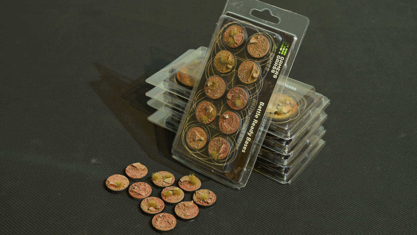 Gamers Grass Battle Ready Bases - Badlands - Round 25mm (x10) | 738956788795