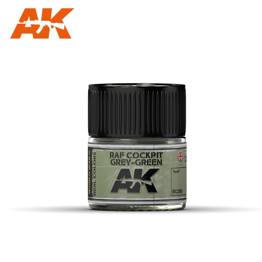 AK Interactive Real Colors RAF Cockpit Grey-Green 10ml | 8436564925947