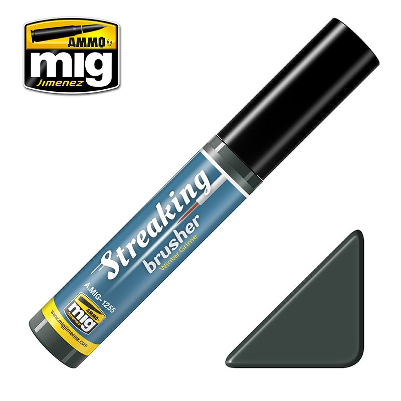 Ammo Mig Streakingbrusher - Winter Grime | 8432074012559