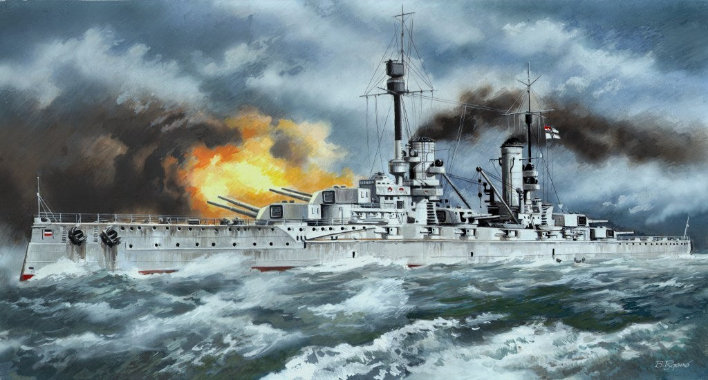 ICM 1/350 'Kronprinz', WWI German Battleship | 4823044402472