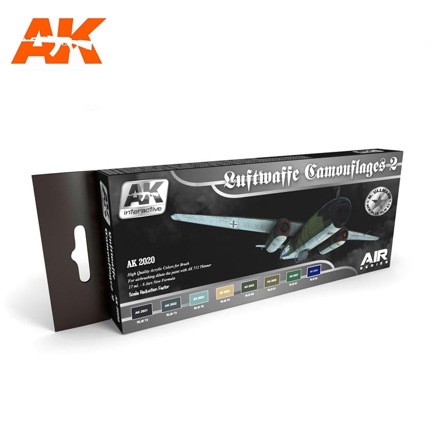 AK Interactive Luftwaffe Camouflages Vol.2 Colors Set | 8436535573139