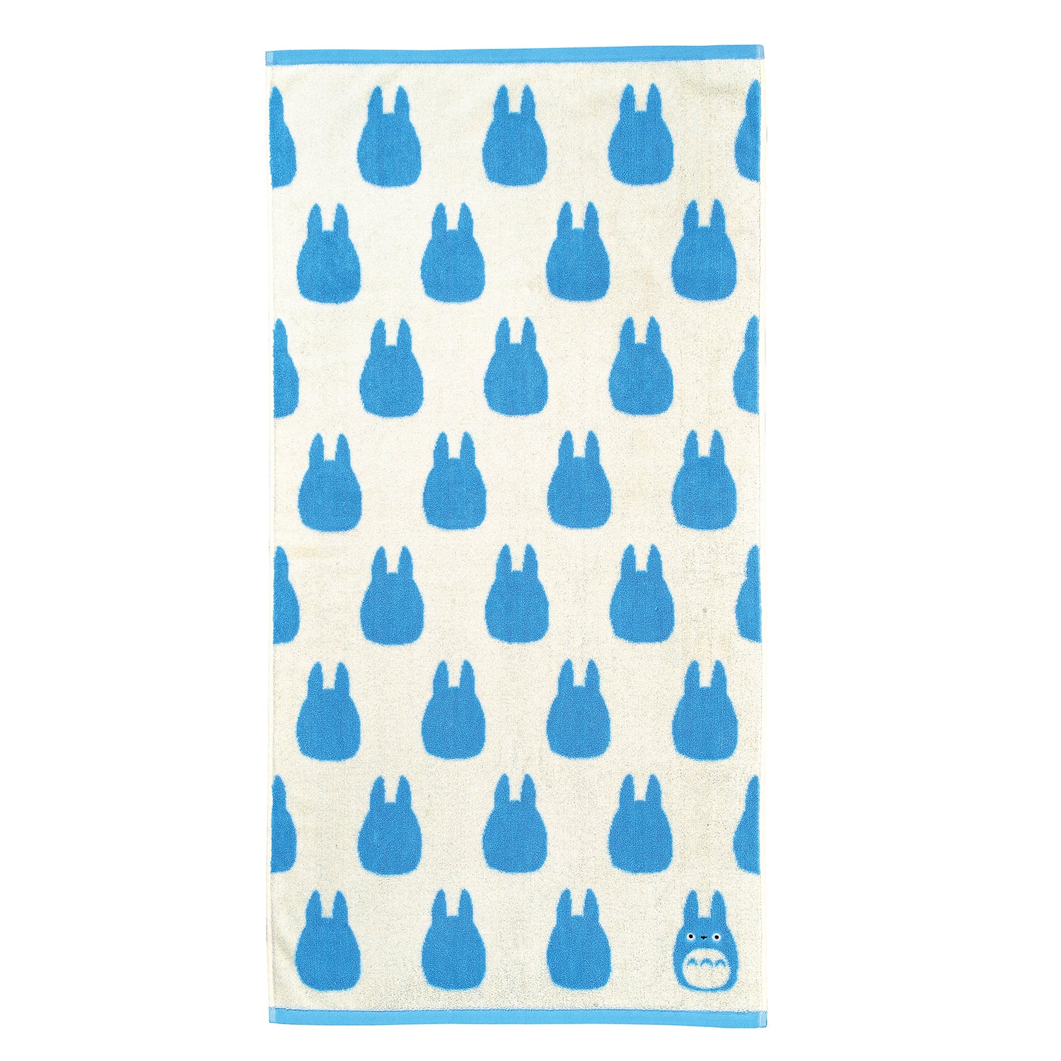 Marushin Studio Ghibli Silhouette Towel Series Medium Blue Totoro - (Bath Towel) 'My Neighbor Totoro', Size: 23.6" x 47.24" | 4992272573022