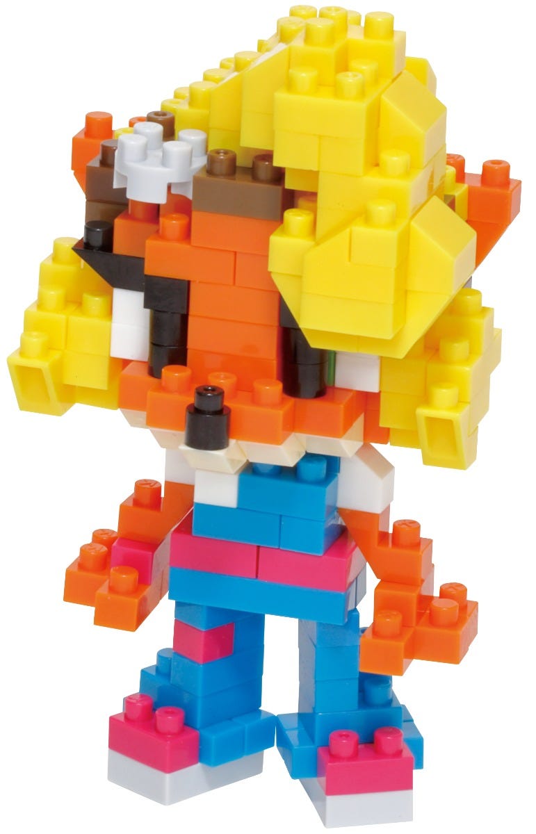 Nanoblock Character Collection Series, Coco 'Crash Bandicoot' | 4972825218655