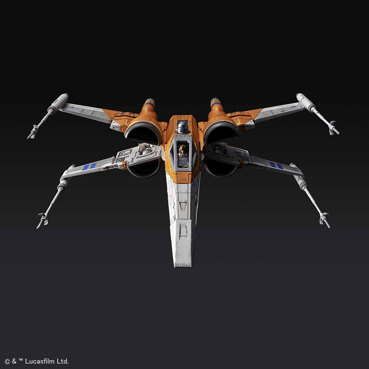 Bandai Poe X-Wing Fighter (Rise of Skywalker Ver.) 'Star Wars', Bandai Spirits 1/72 Vehicle Model | 4573102583123