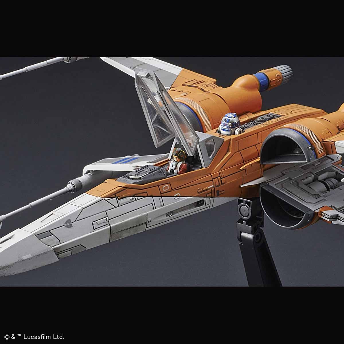 Bandai Poe X-Wing Fighter (Rise of Skywalker Ver.) 'Star Wars', Bandai Spirits 1/72 Vehicle Model | 4573102583123