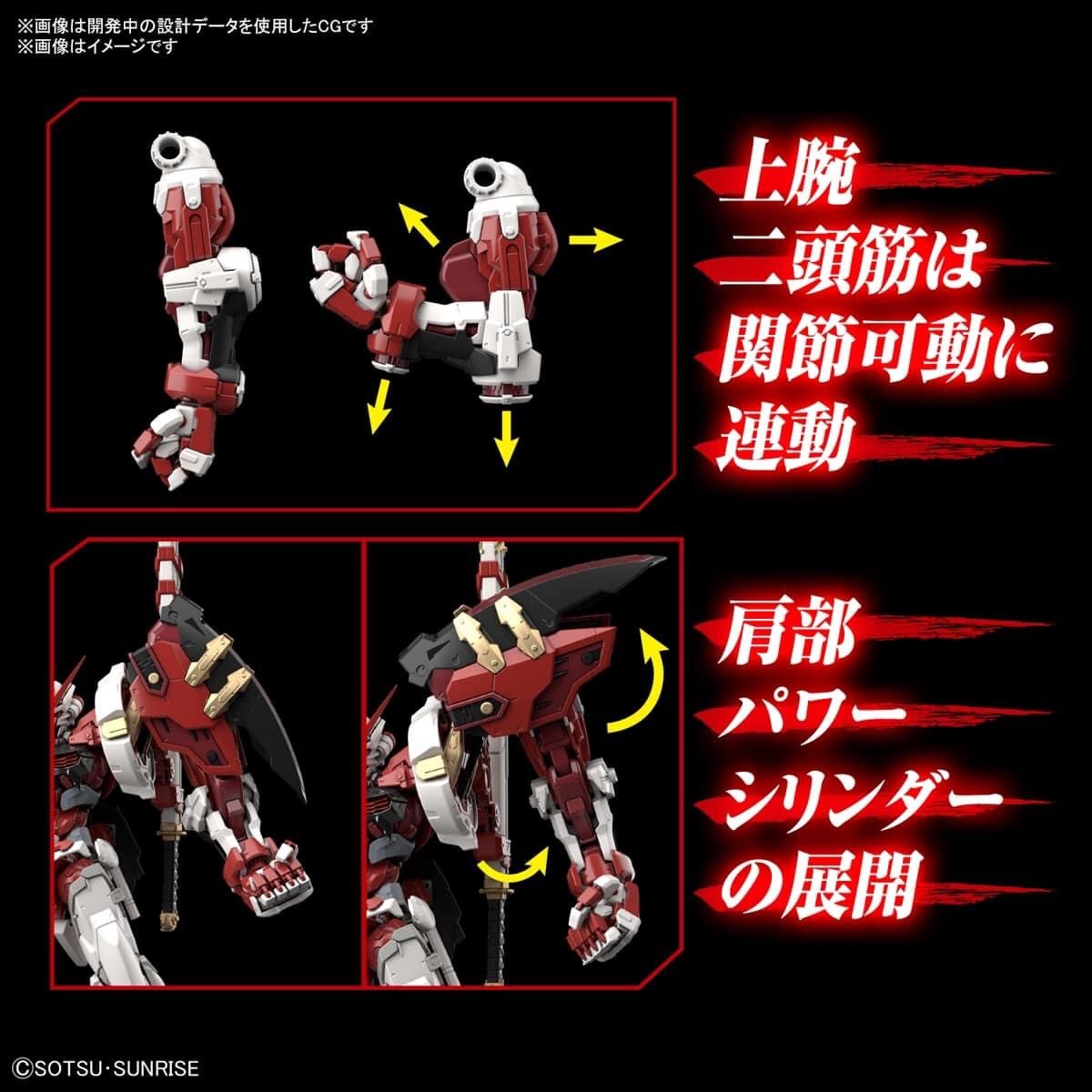 Bandai 1/100 High-Resolution Model Gundam Astray Red Frame Powered Red | 4573102620699