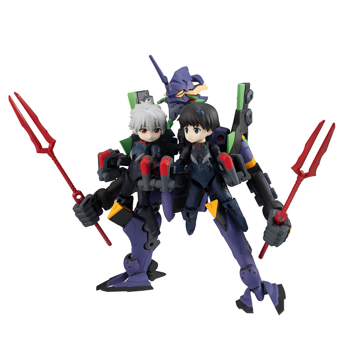 Megahouse DeskTop Army Shinji Ikari, Kaworu Nagisa & Evangelion 13 (Theatrical Edition) | 4535123832925