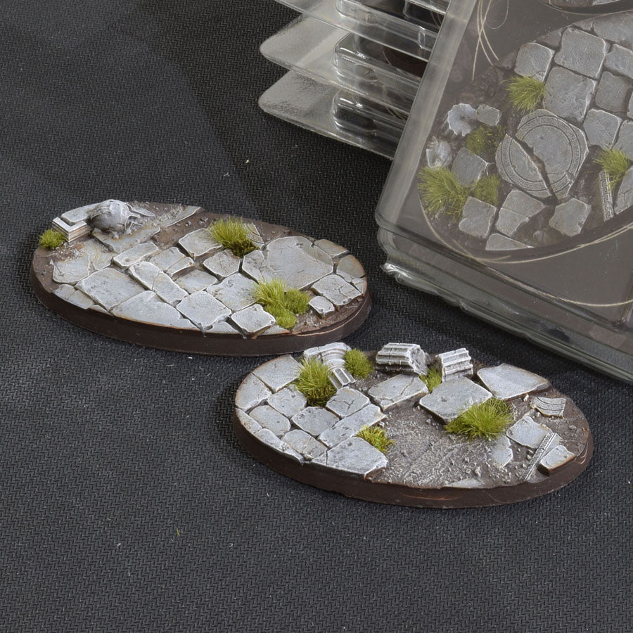 Gamers Grass Battle Ready Bases - Temple - Oval 90mm (x2) | 738956789242