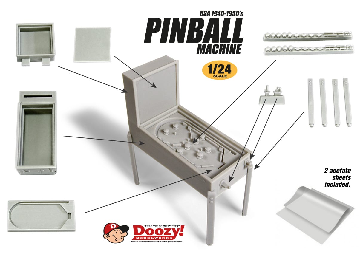 Doozy 1/24 USA 1940-1950's Pinball Machine | 8435568307414