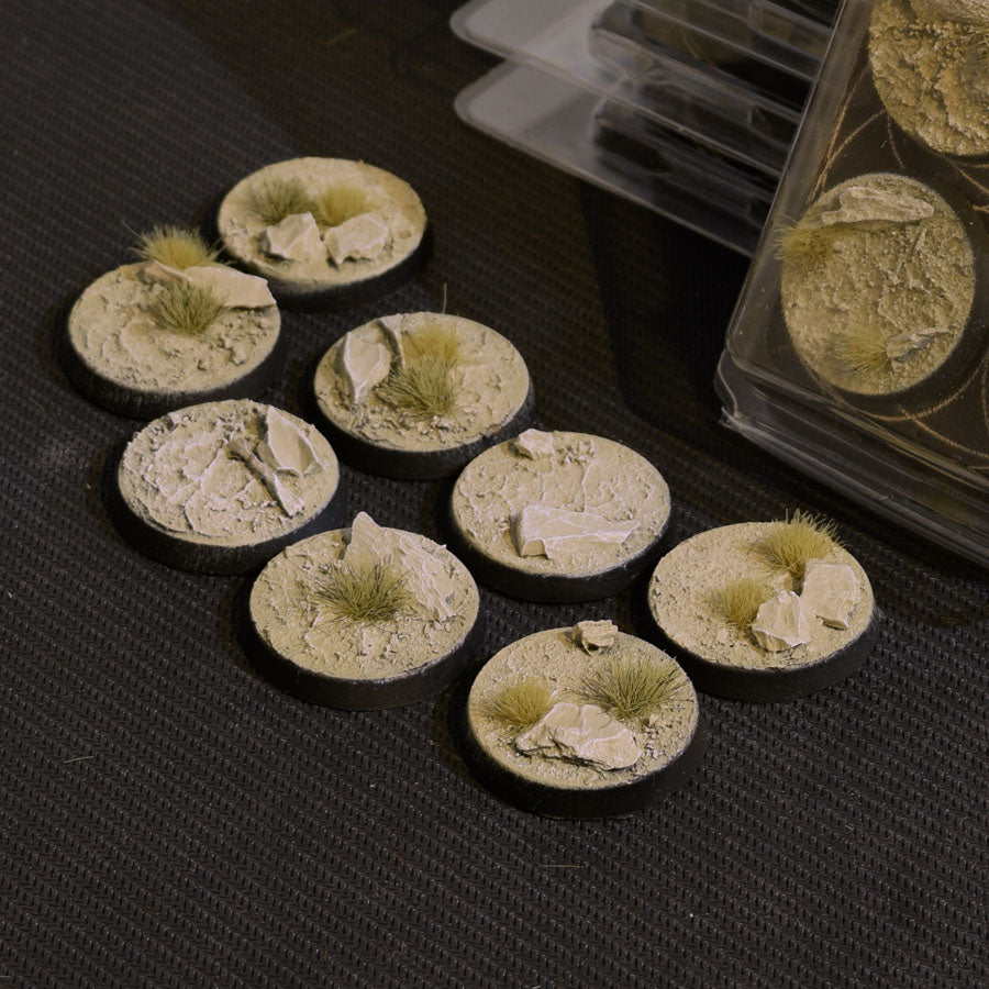 Gamers Grass Battle Ready Bases - Arid Steppe - Round 32mm (x8) | 738956788627