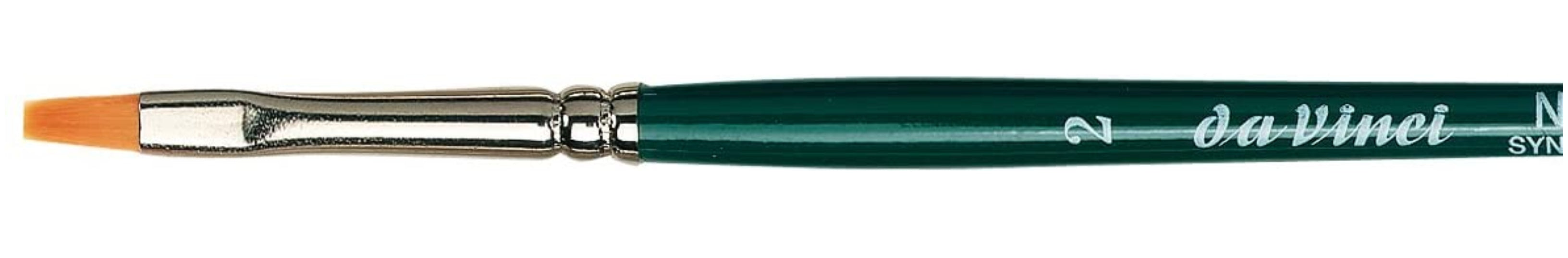 Da Vinci NOVA Series 122, hobby brush flat, finest golden synthetic fibre, Size:2 | 4017505012502