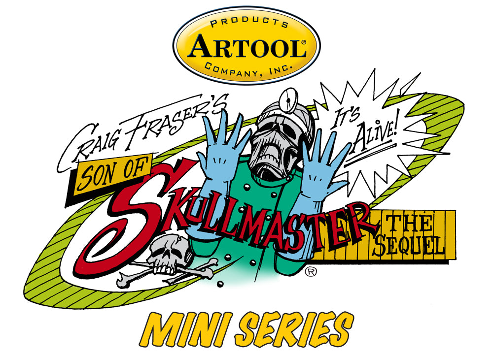 IWATA Artool Son of Skullmaster Mini Series Set Freehand Airbrush Template by Craig Fraser | 758240038313