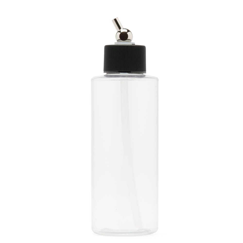 IWATA Crystal Clear Bottle 4 oz / 118 ml Cylinder With Adaptor Cap | 734748145418