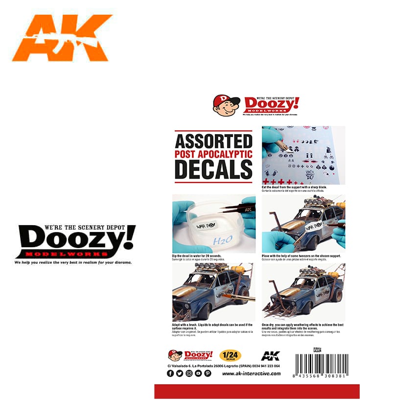 Doozy 1/24 Mad Max Decals | 8435568308381
