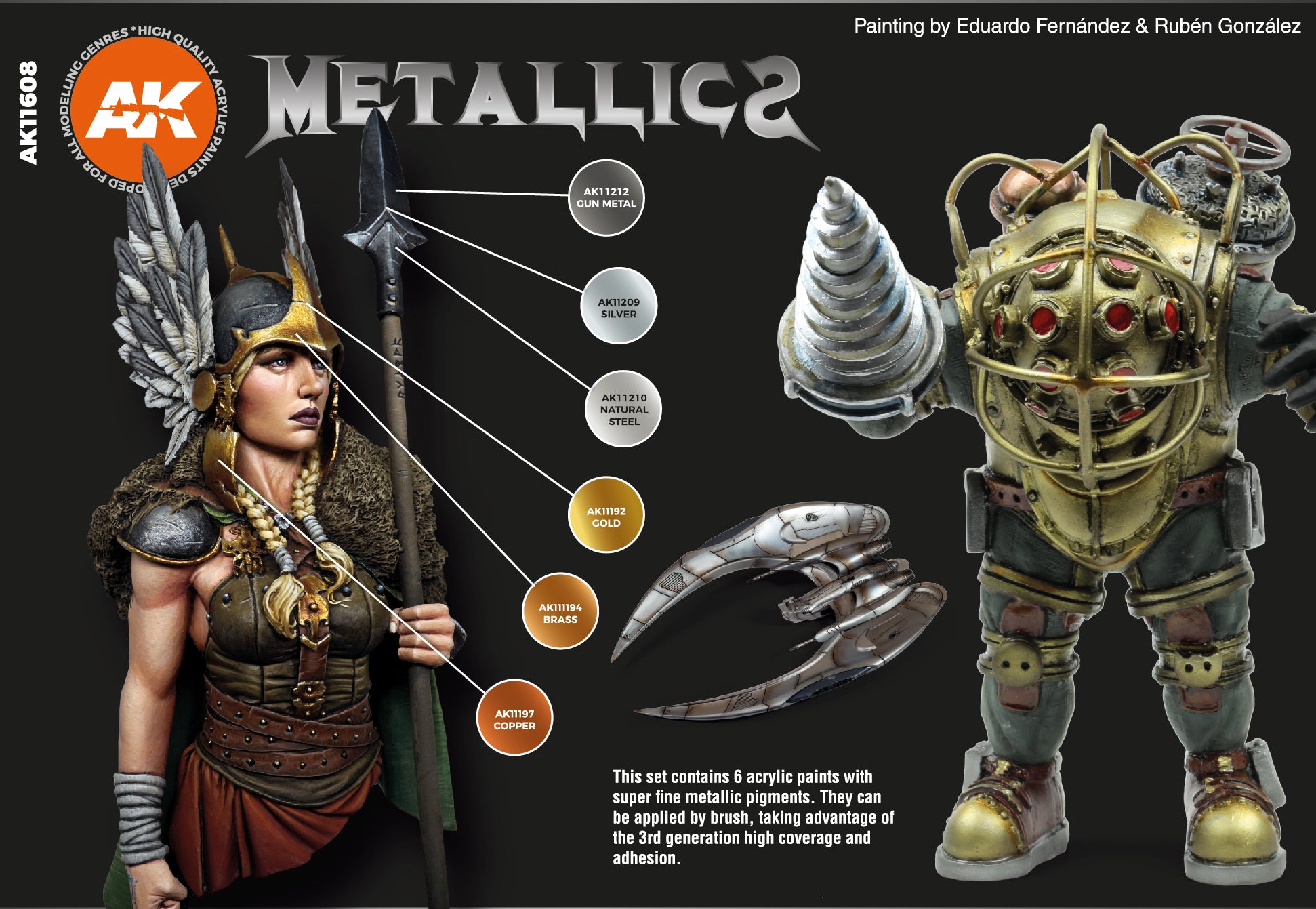 AK Interactive 3G Metallics Set | 8435568307520