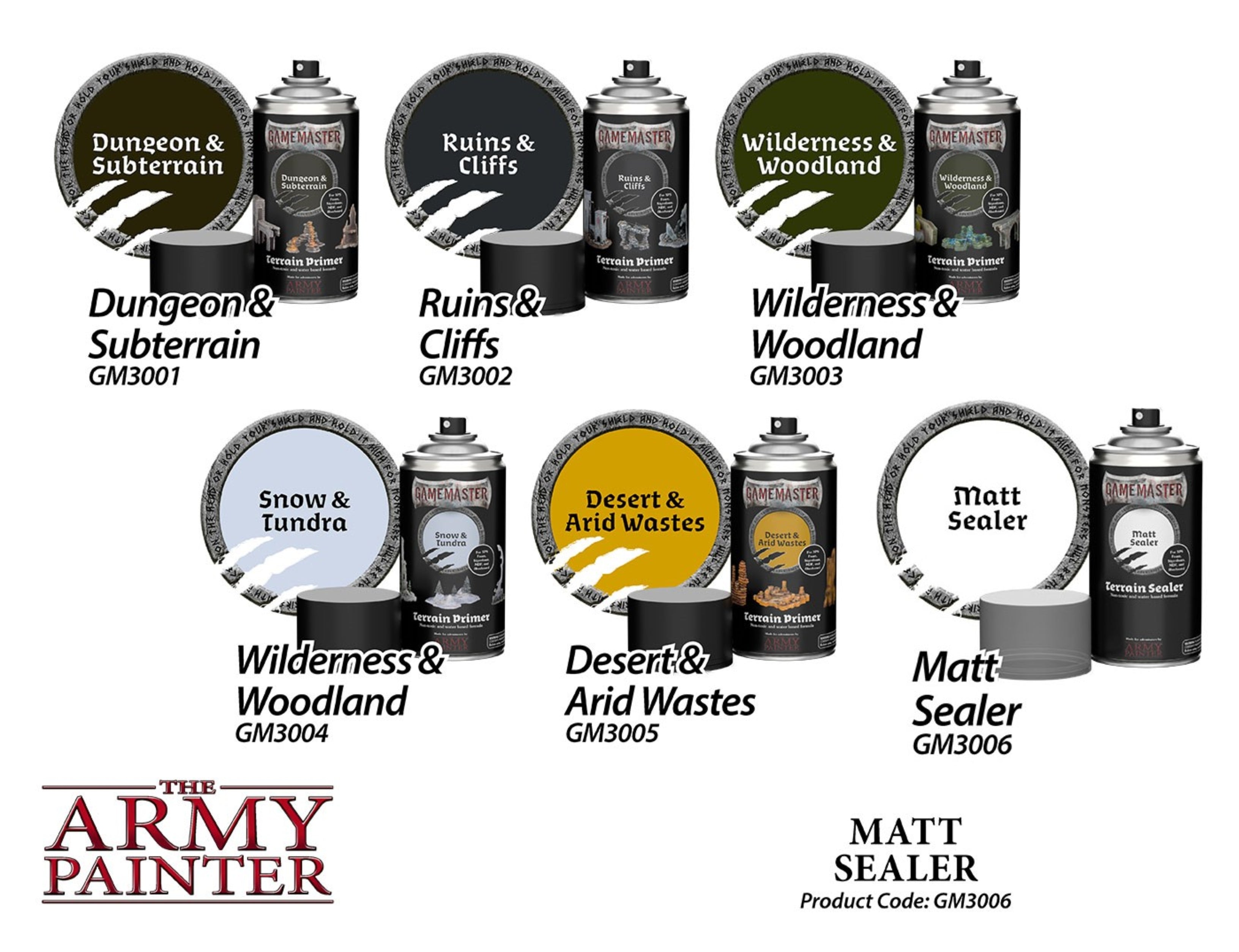 GAMEMASTER Terrain Sprays Display Stand Pack | 5713799300095