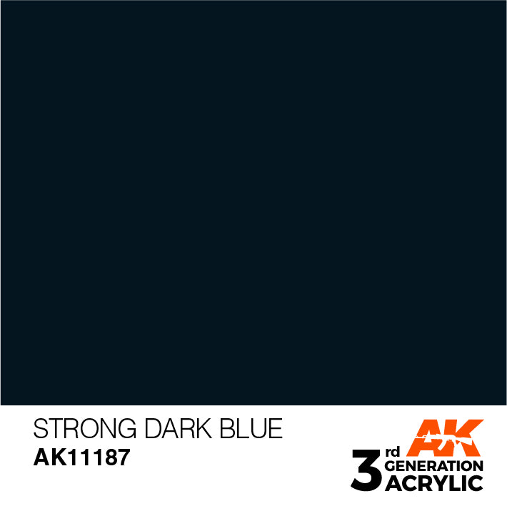 AK Interactive 3G Acrylic Strong Dark Blue 17ml | 8435568304208