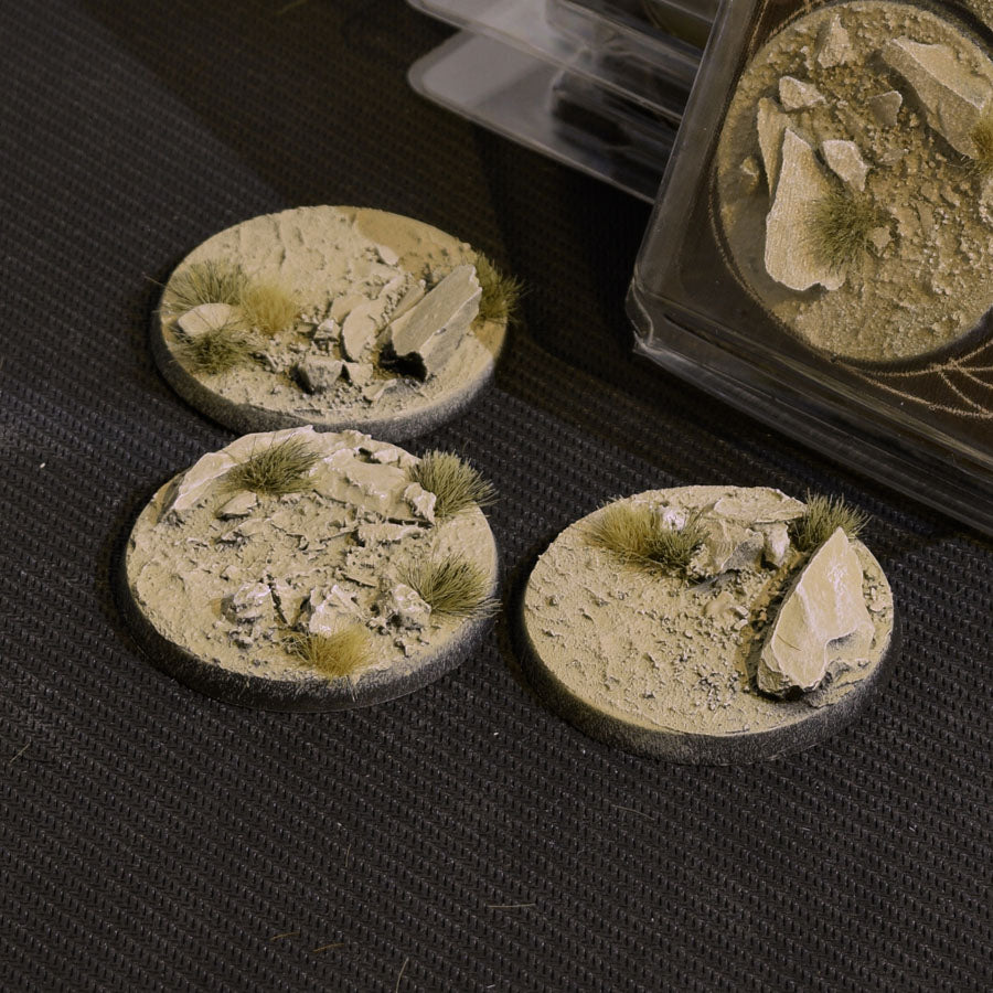 Gamers Grass Battle Ready Bases - Arid Steppe - Round 50mm (x3) | 738956788641