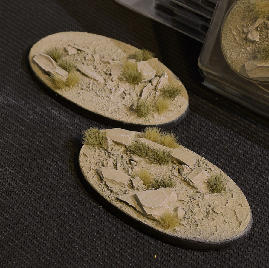 Gamers Grass Battle Ready Bases - Arid Steppe - Oval 90mm (x2) | 738956788689