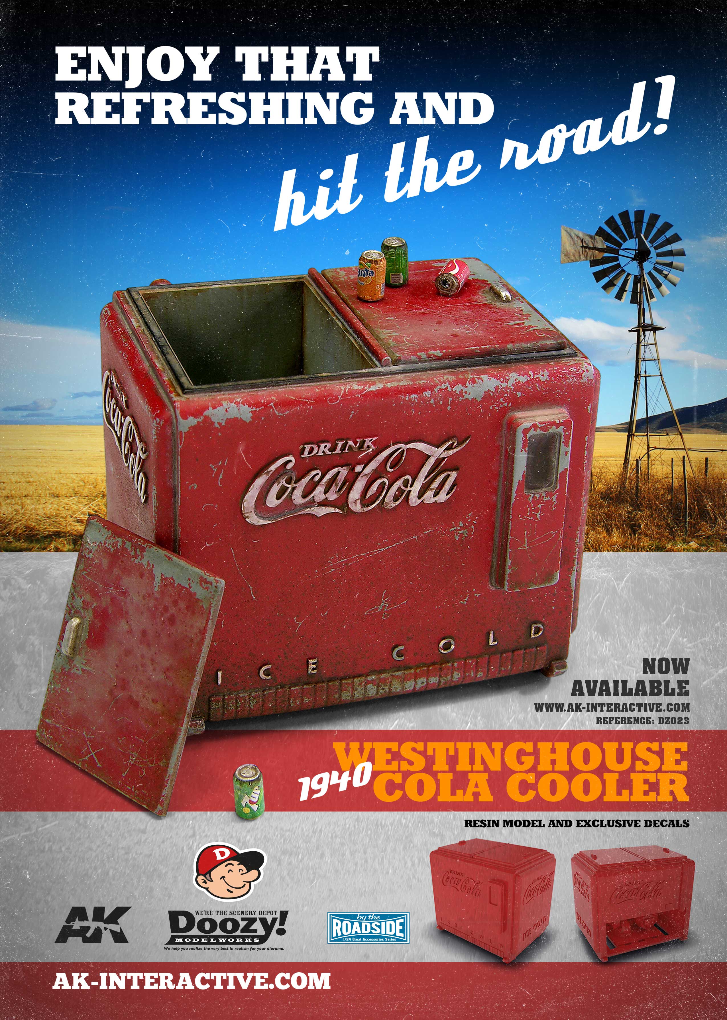 Doozy 1/24 1940 Westinghouse Coca-Cola Cooler | 8435568306165