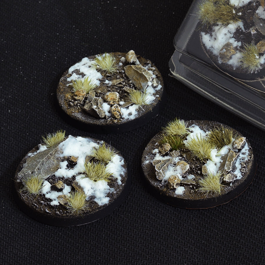 Gamers Grass Battle Ready Bases - Winter - Round 50mm (x3) | 738956788283
